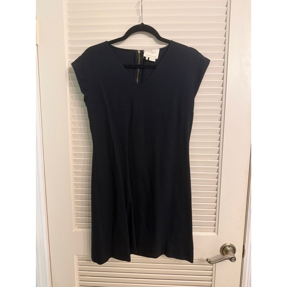 Kate Spade Black A-Line Cap Sleeve Dress Size 8